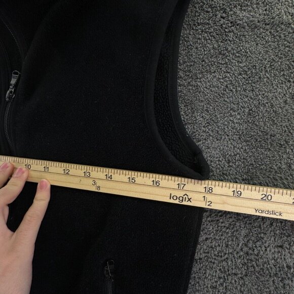 Eddie Bauer Vest Women XS Sleeveless Full Zip Outdoor Black Fleece Casual Pocket - Picture 5 of 11